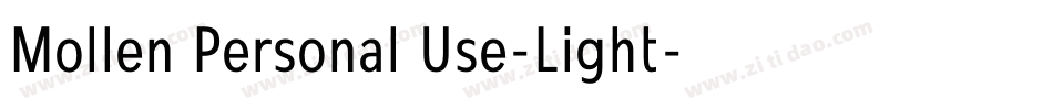 Mollen Personal Use-Light字体转换